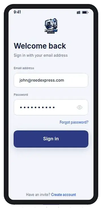 FleetOS Secure sign-in
